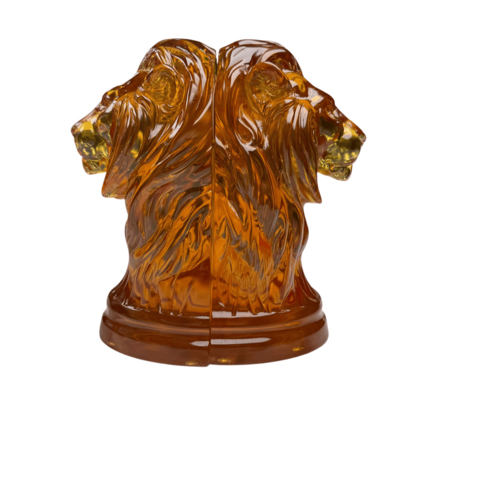 AKRİLİK ASLAN FİGÜRLÜ 2'Lİ KİTAP TUTACAĞI