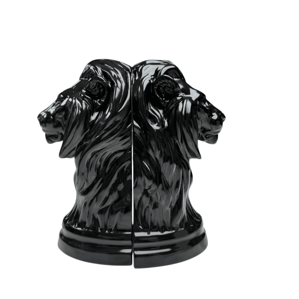 AKRİLİK ASLAN FİGÜRLÜ 2'Lİ KİTAP TUTACAĞI