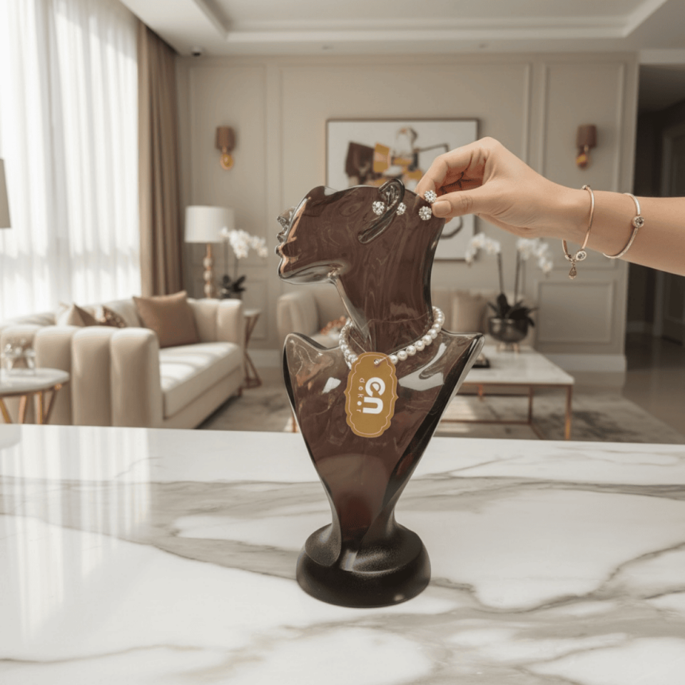 AKRİLİK KADIN BÜST DEKORATİF OBJE