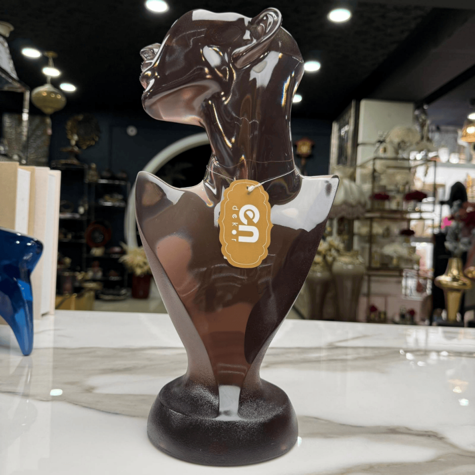 AKRİLİK KADIN BÜST DEKORATİF OBJE