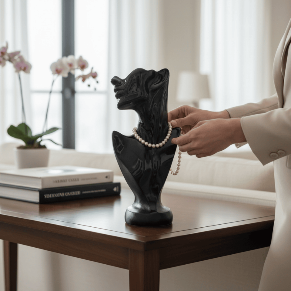 AKRİLİK KADIN BÜST DEKORATİF OBJE