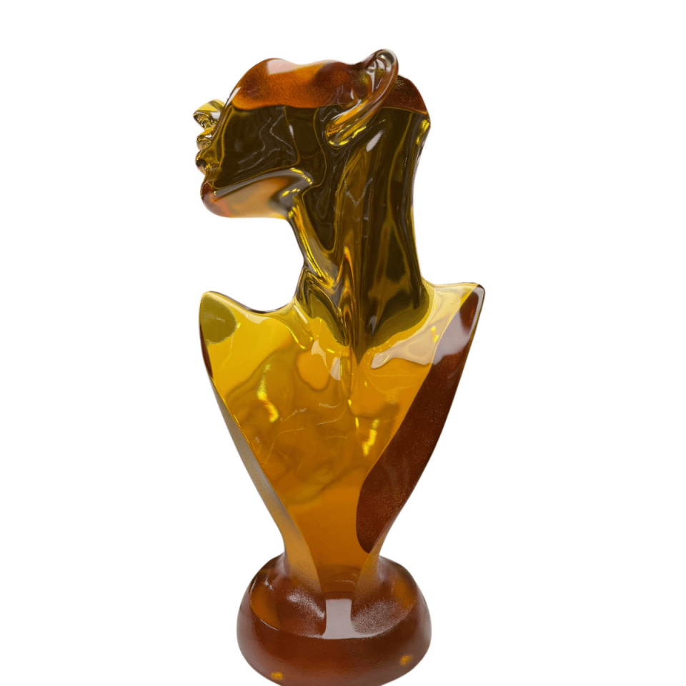 AKRİLİK KADIN BÜST DEKORATİF OBJE