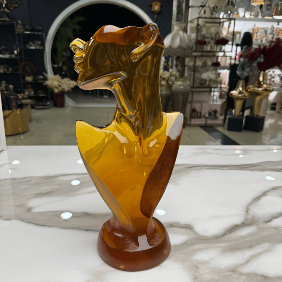 AKRİLİK KADIN BÜST DEKORATİF OBJE