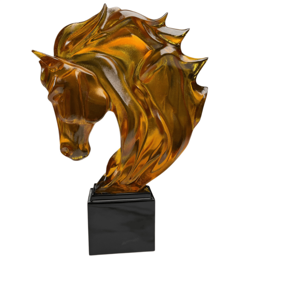 AKRİLİK AT BÜST DEKORATİF OBJE