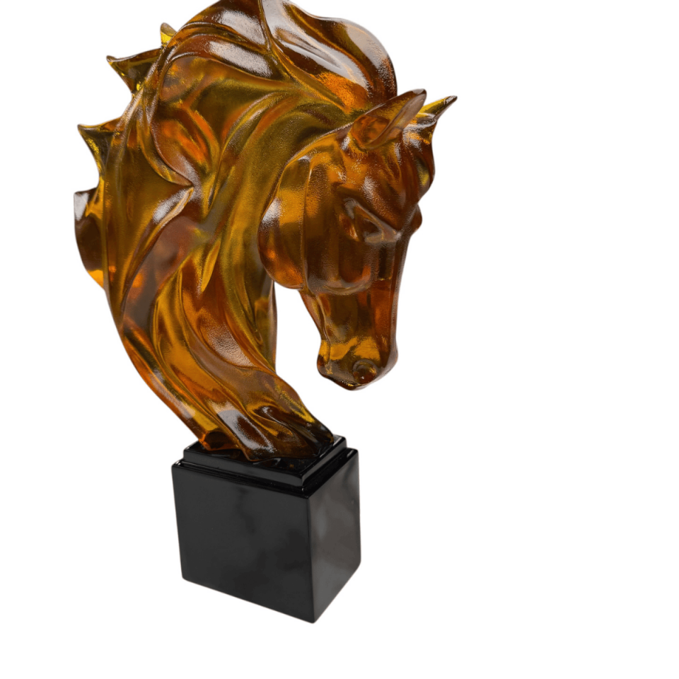 AKRİLİK AT BÜST DEKORATİF OBJE