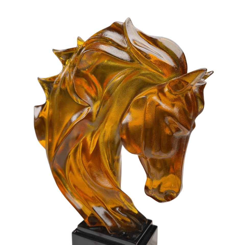 AKRİLİK AT BÜST DEKORATİF OBJE
