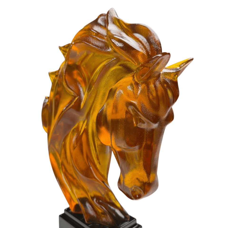 AKRİLİK AT BÜST DEKORATİF OBJE