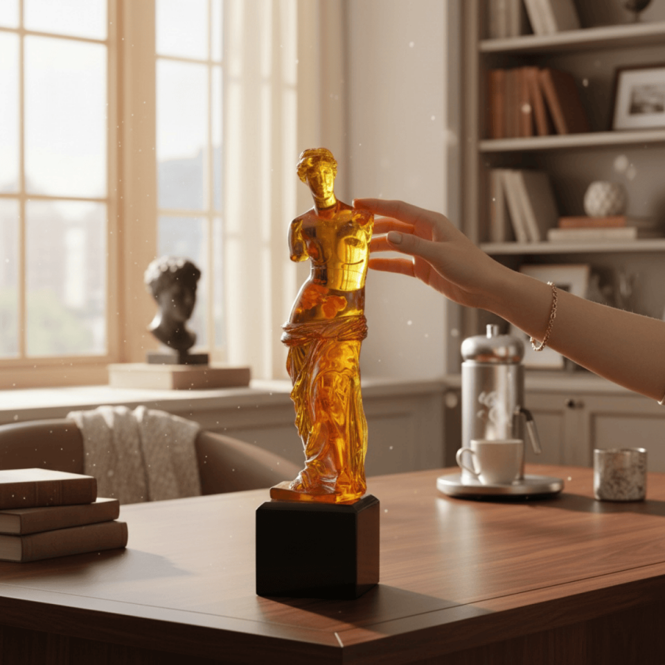 AKRİLİK ANTİK KADIN HEYKELİ