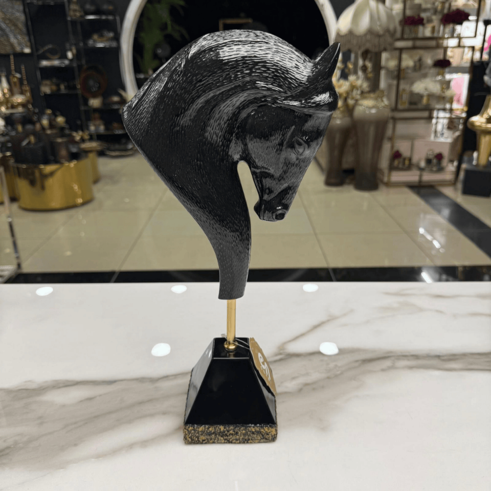 AKRİLİK AT BÜST DEKORATİF OBJE