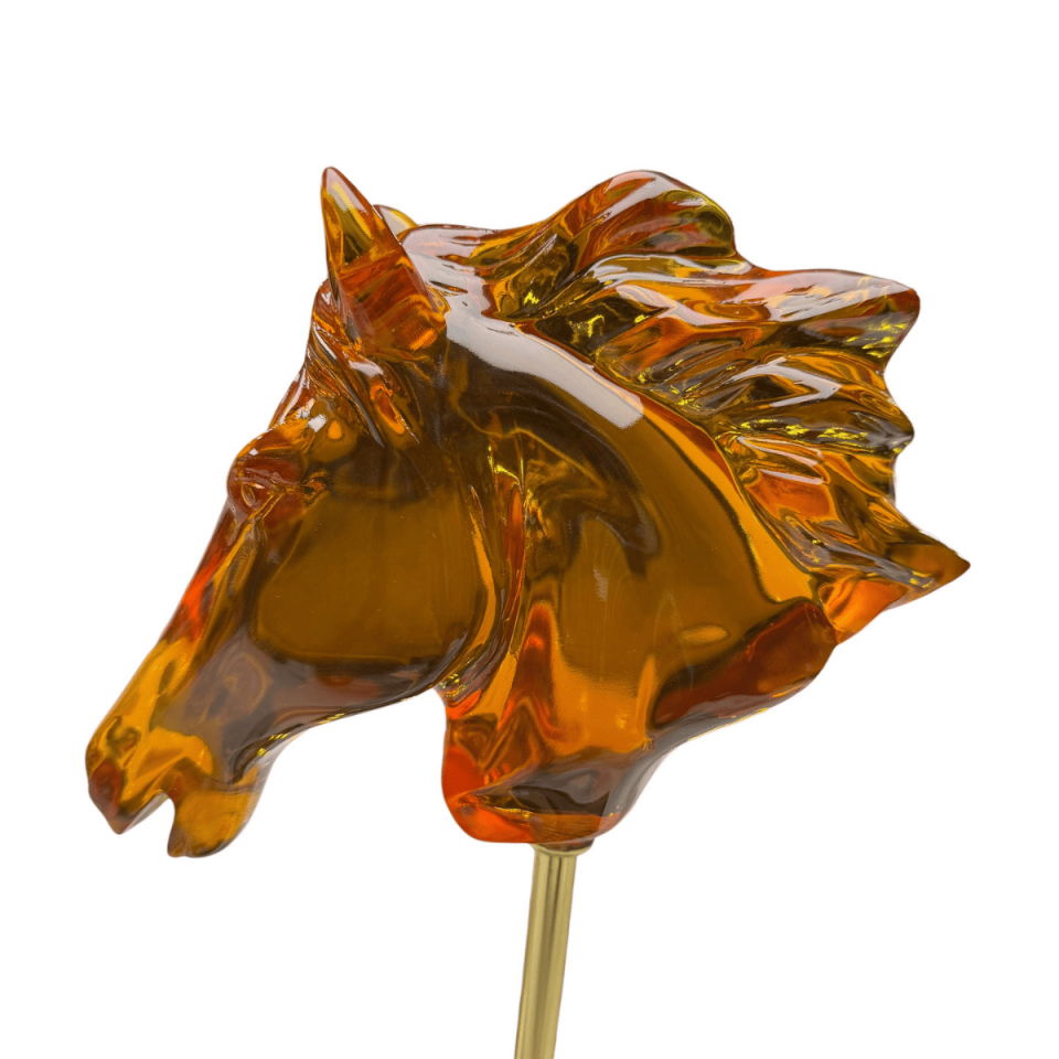 AKRİLİK AT BAŞLI DEKORATİF OBJE