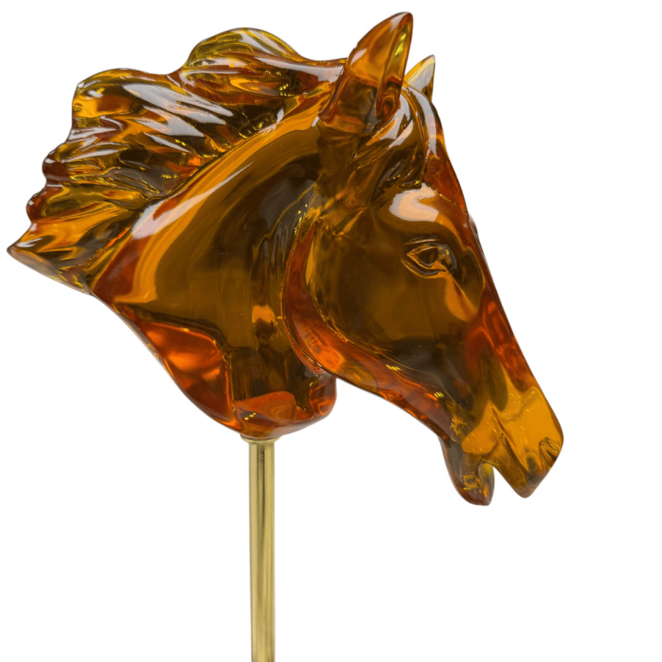 AKRİLİK AT BAŞLI DEKORATİF OBJE