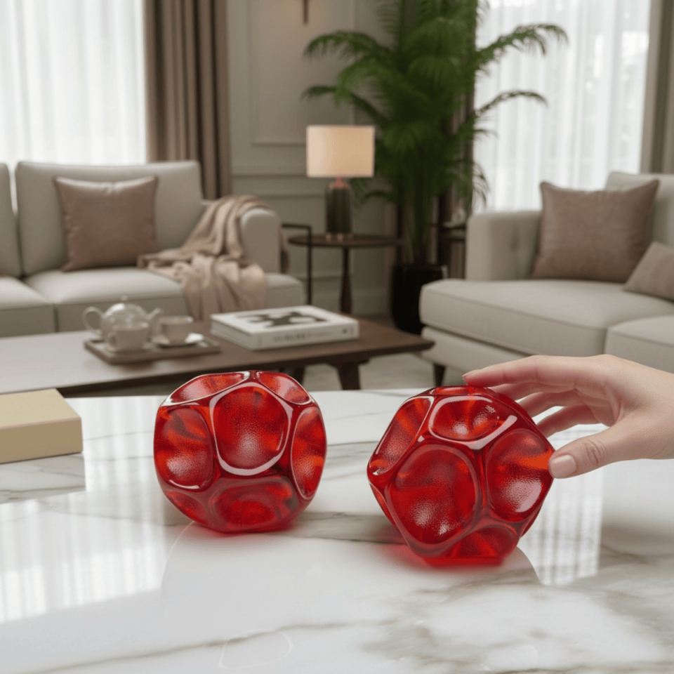 AKRİLİK 2'Lİ METEOR OBJE