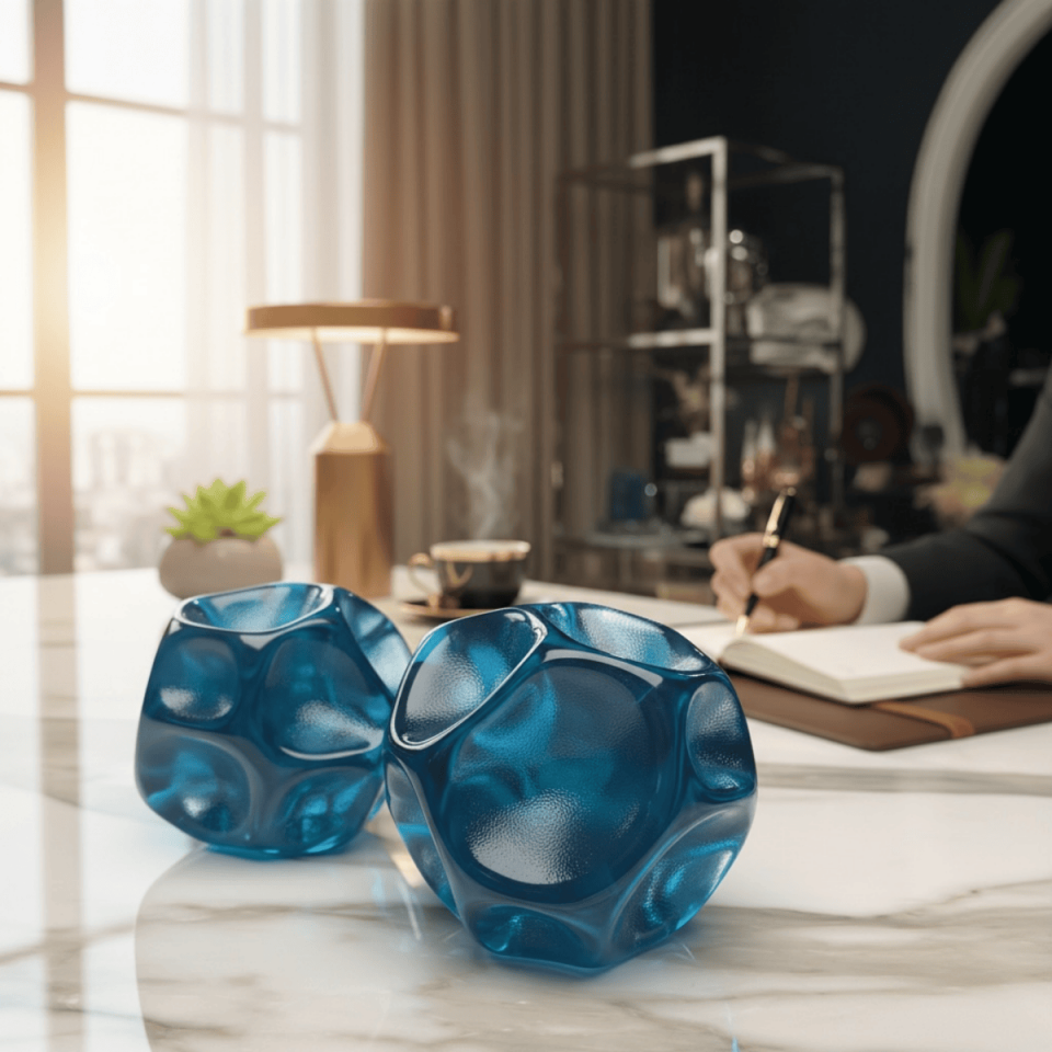 AKRİLİK 2'Lİ METEOR OBJE