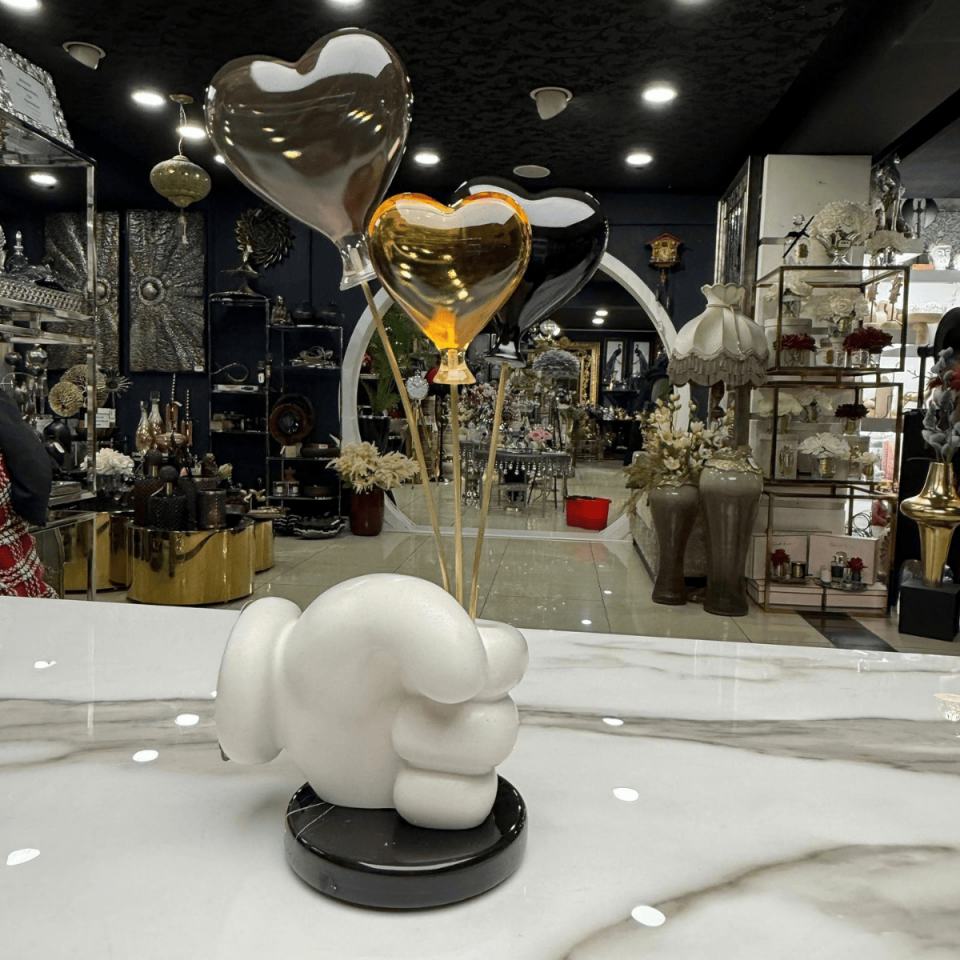 AKRİLİK KALP DEMET OBJE