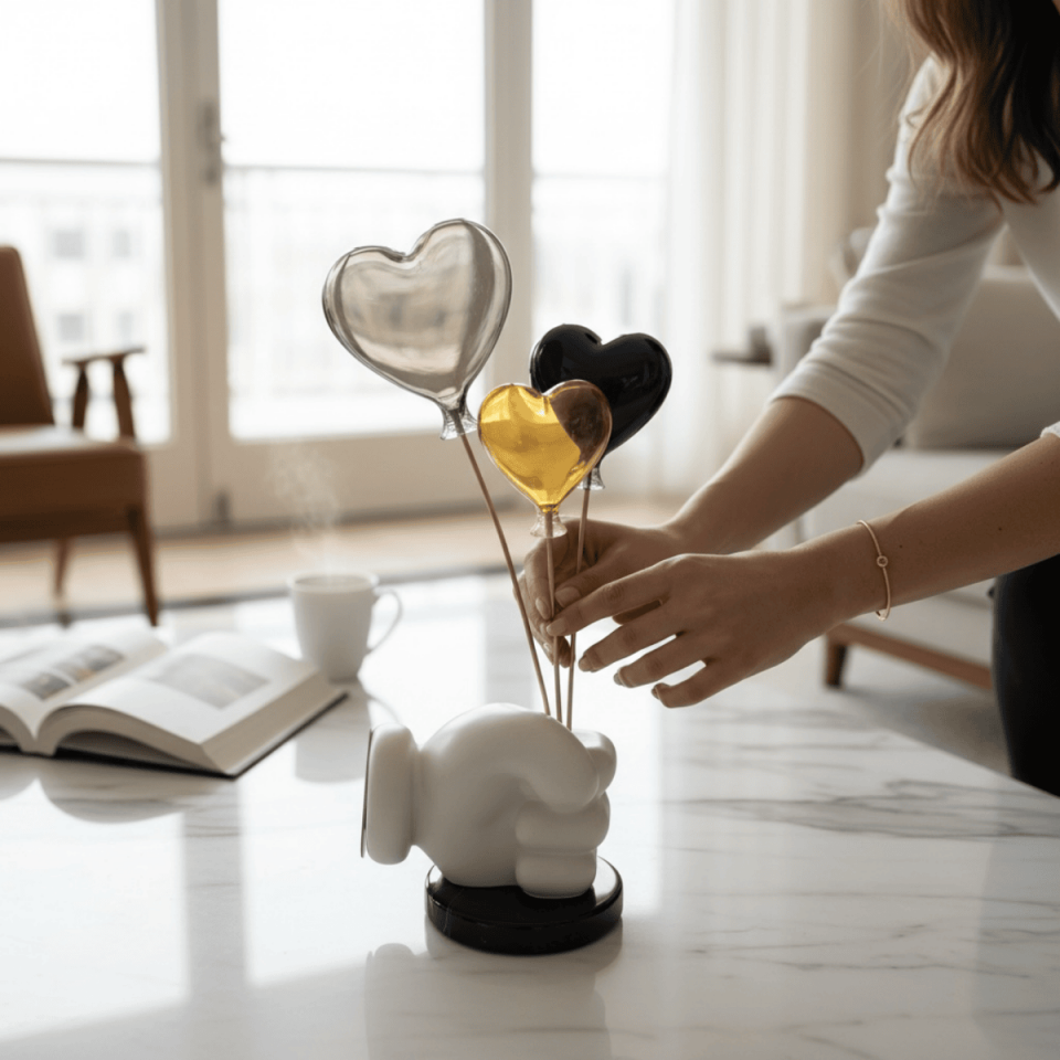 AKRİLİK KALP DEMET OBJE