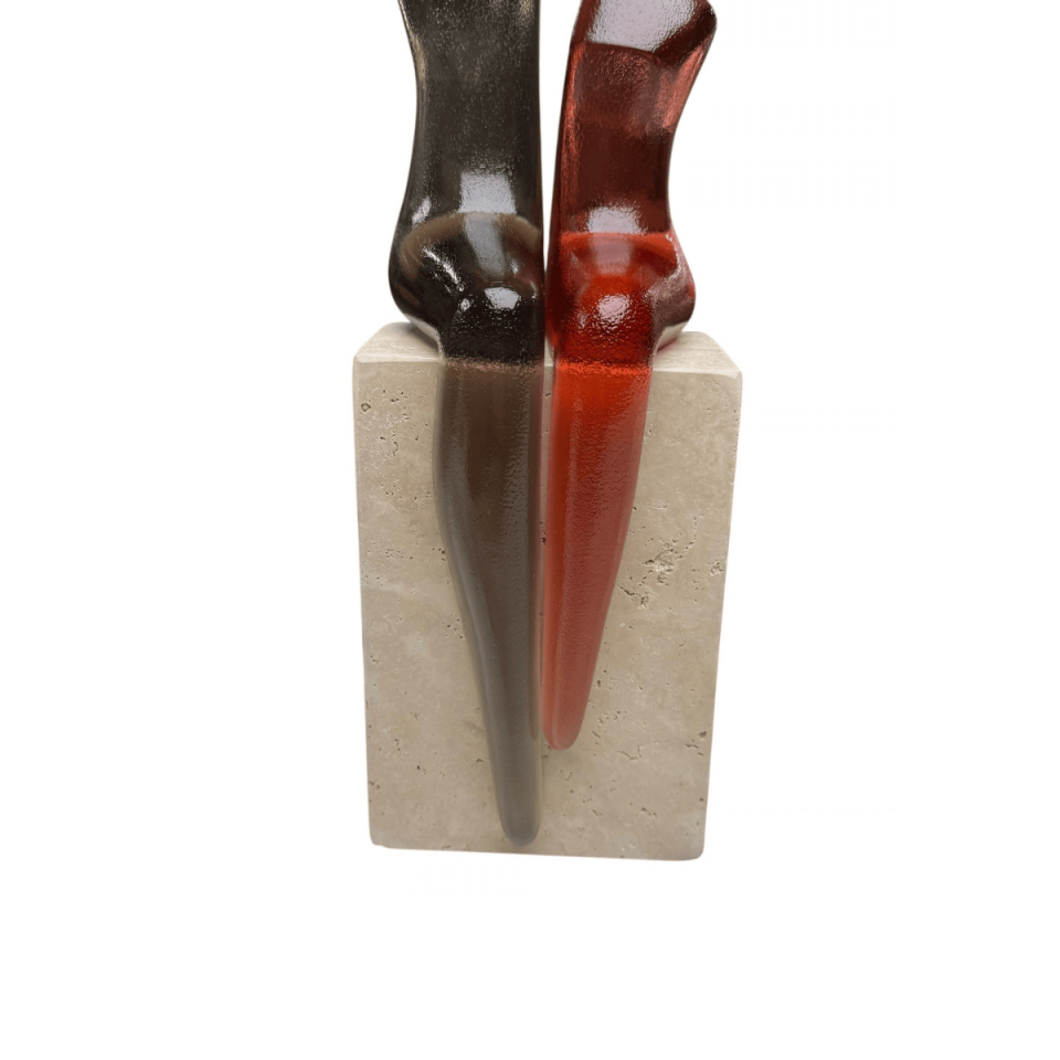 AKRİLİK ÇİFT İNSAN FİGÜRÜ DEKORATİF OBJE