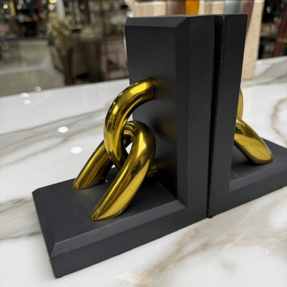 ZİNCİR TASARIMLI 2'Lİ KİTAP TUTUCU