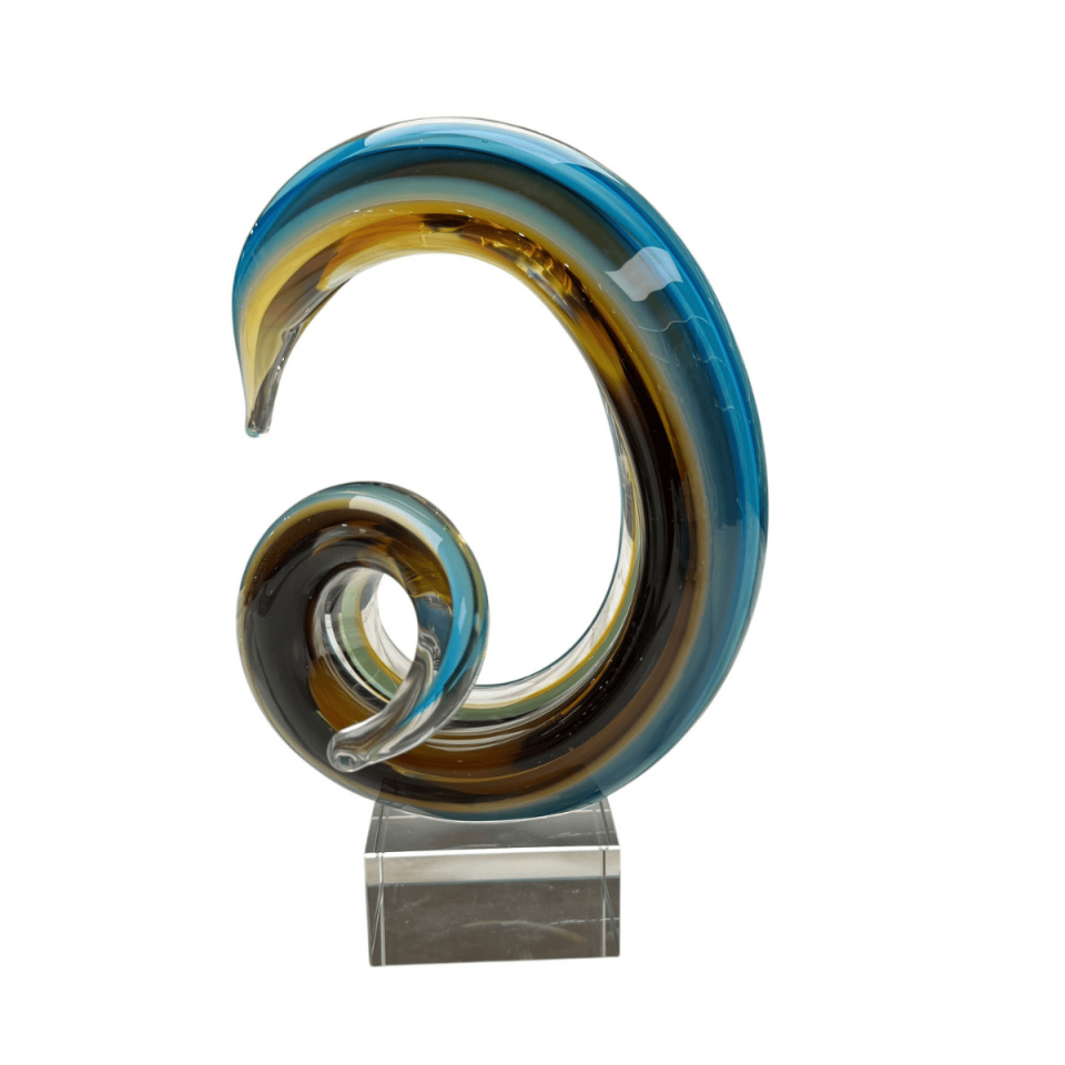 CAM SPİRAL SOYUT DEKORATİF OBJE