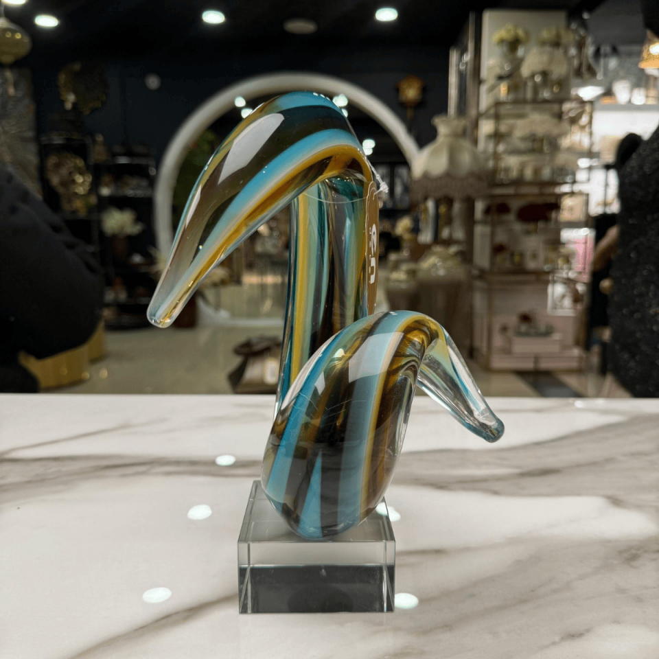 CAM SPİRAL SOYUT DEKORATİF OBJE