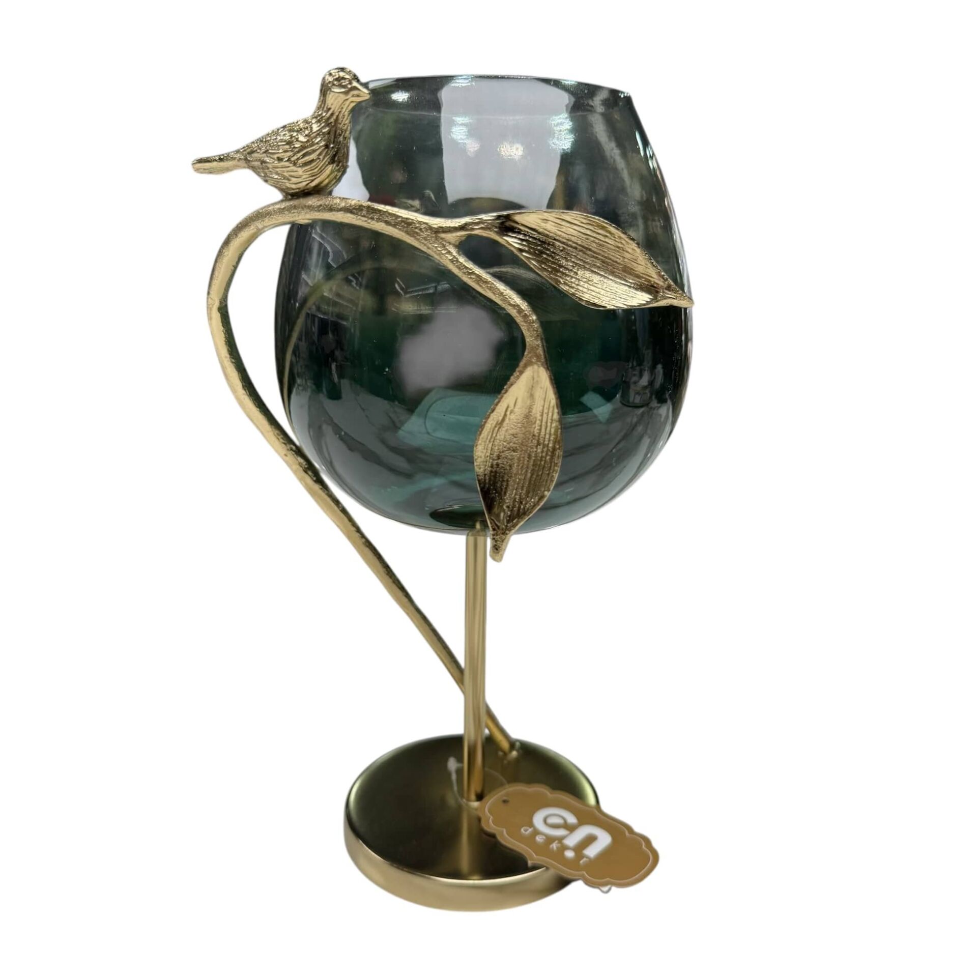 KUŞ FİGÜRLÜ DEKORATİF ŞAMDAN BÜYÜK