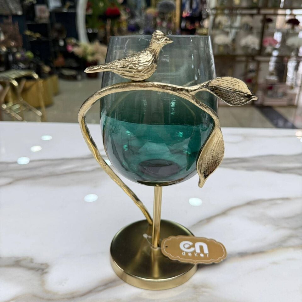 KUŞ FİGÜRLÜ DEKORATİF ŞAMDAN KÜÇÜK