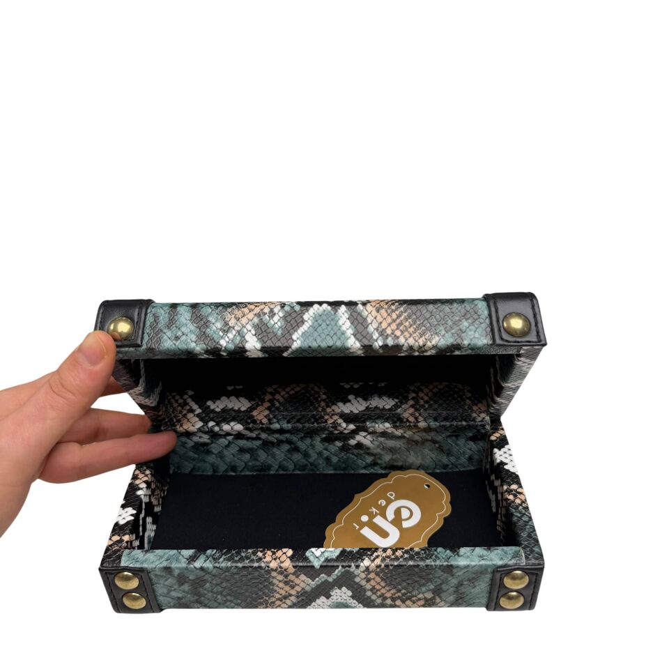 DERİ KAPLAMA DEKORATİF KUTU 2'Lİ SET