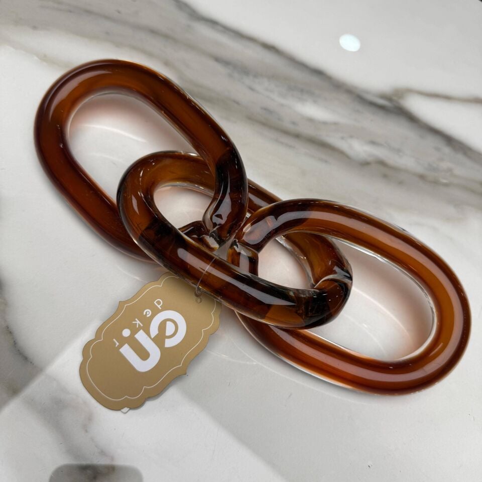 CAM ZİNCİR OBJE AMBER