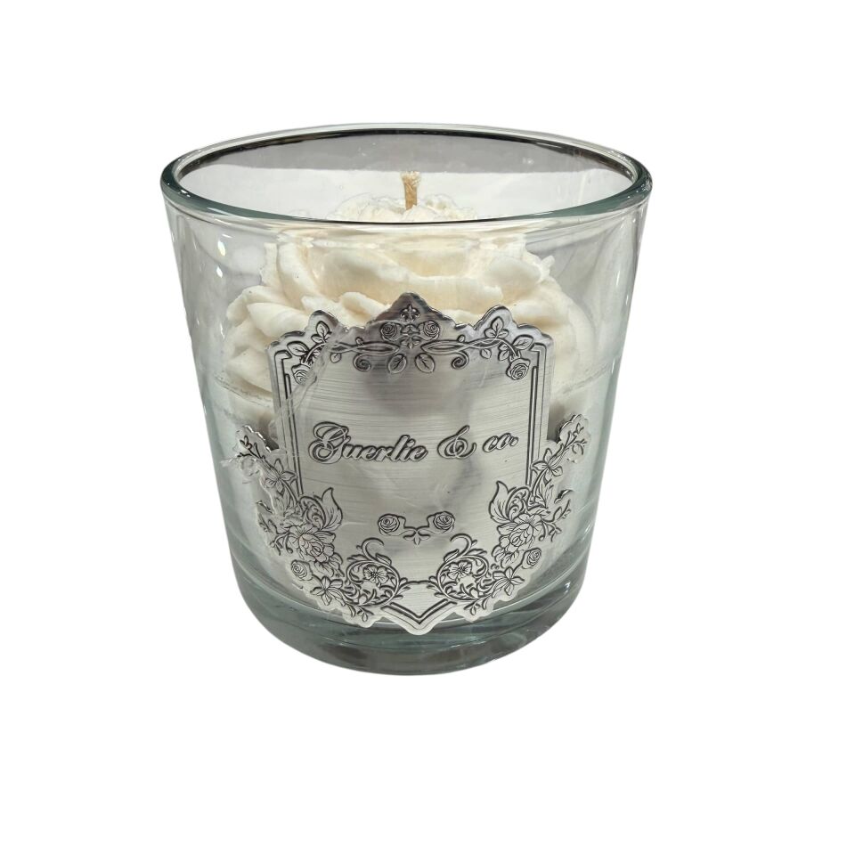 Guerlie&co. Şakayık Mum Gümüş Medium