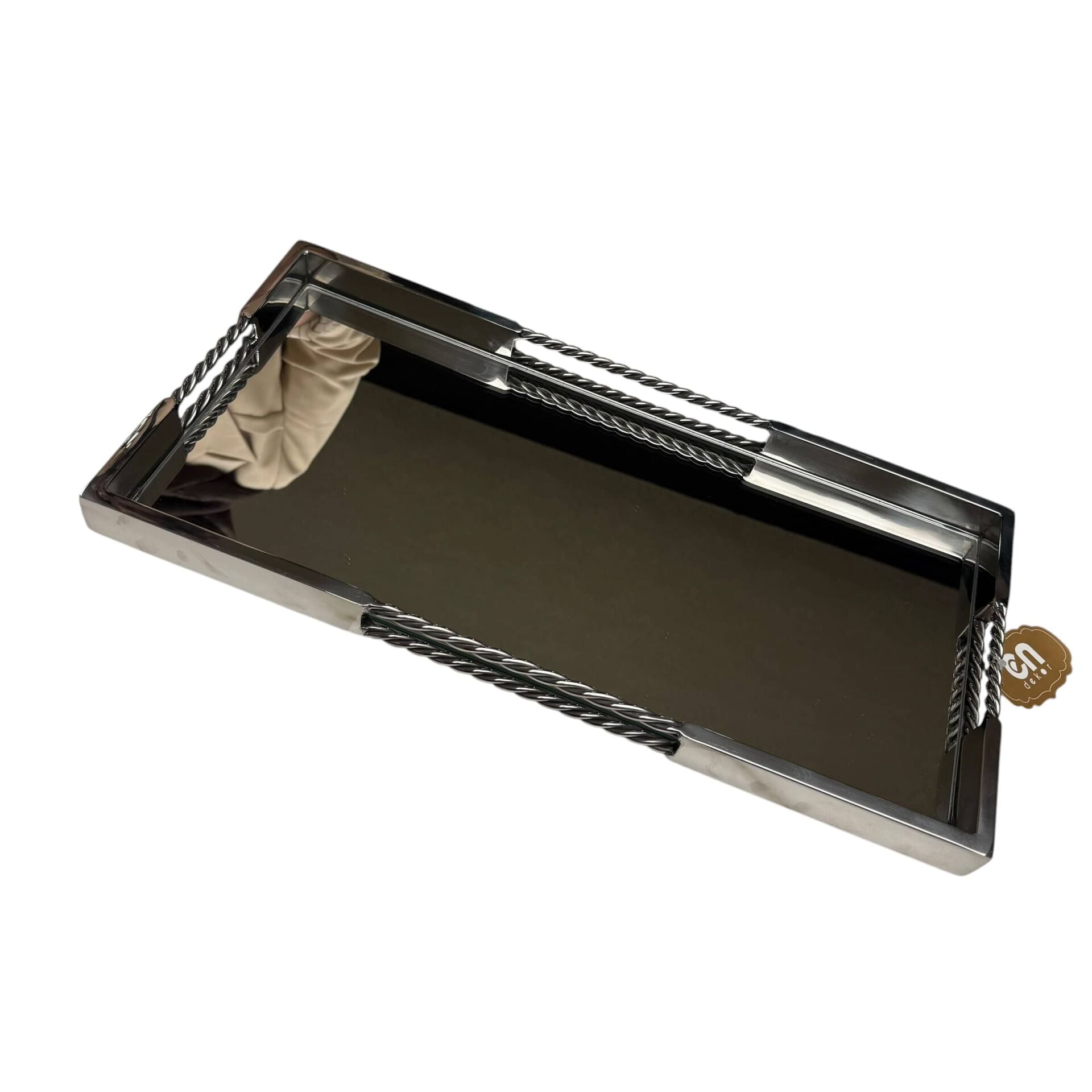 KROM BURMALI KULPLU TEPSİ