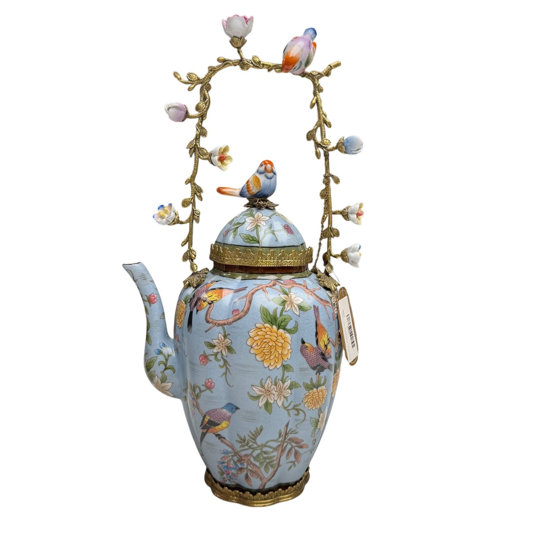 KUŞ FİGÜRLÜ DEKORATİF DEMLİK OBJE