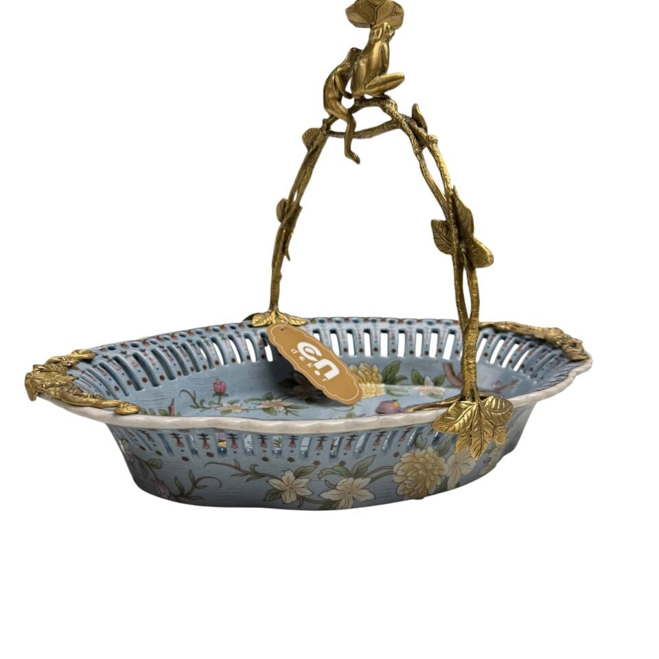 KUŞ FİGÜRLÜ DEKORATİF SUNUM TABAĞI