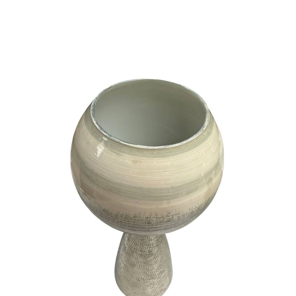 DEKORATİF 2'Lİ CAM ŞAMDAN SET