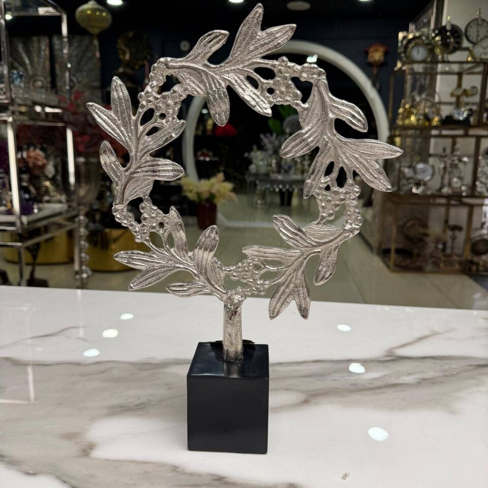 MERMER KAİDELİ METAL YAPRAK DEKOR (2’Lİ SET)