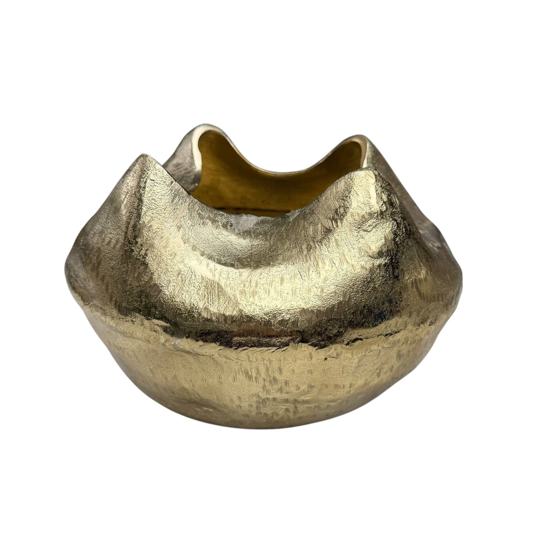 MODERN DÖKÜM DEKORATİF KASE OBJE GOLD