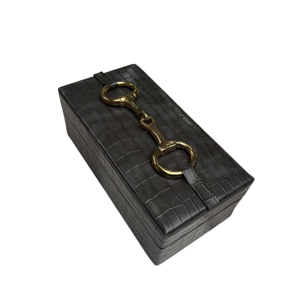 CROCODİLE DESENLİ DEKORATİF KUTU