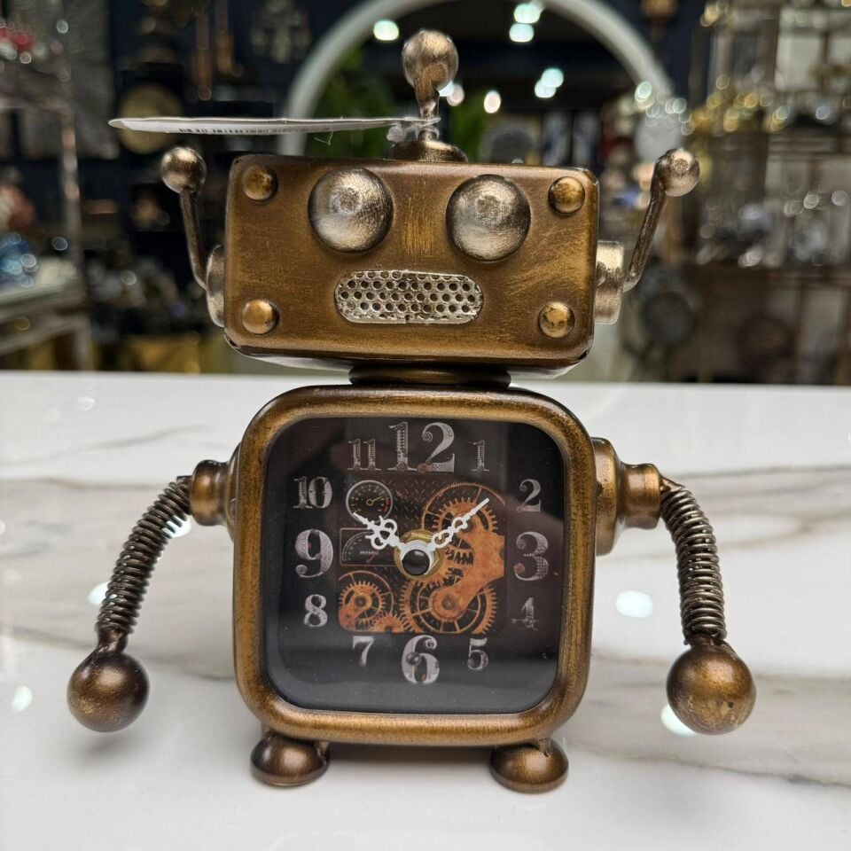 RETRO ROBOT MASA SAATİ