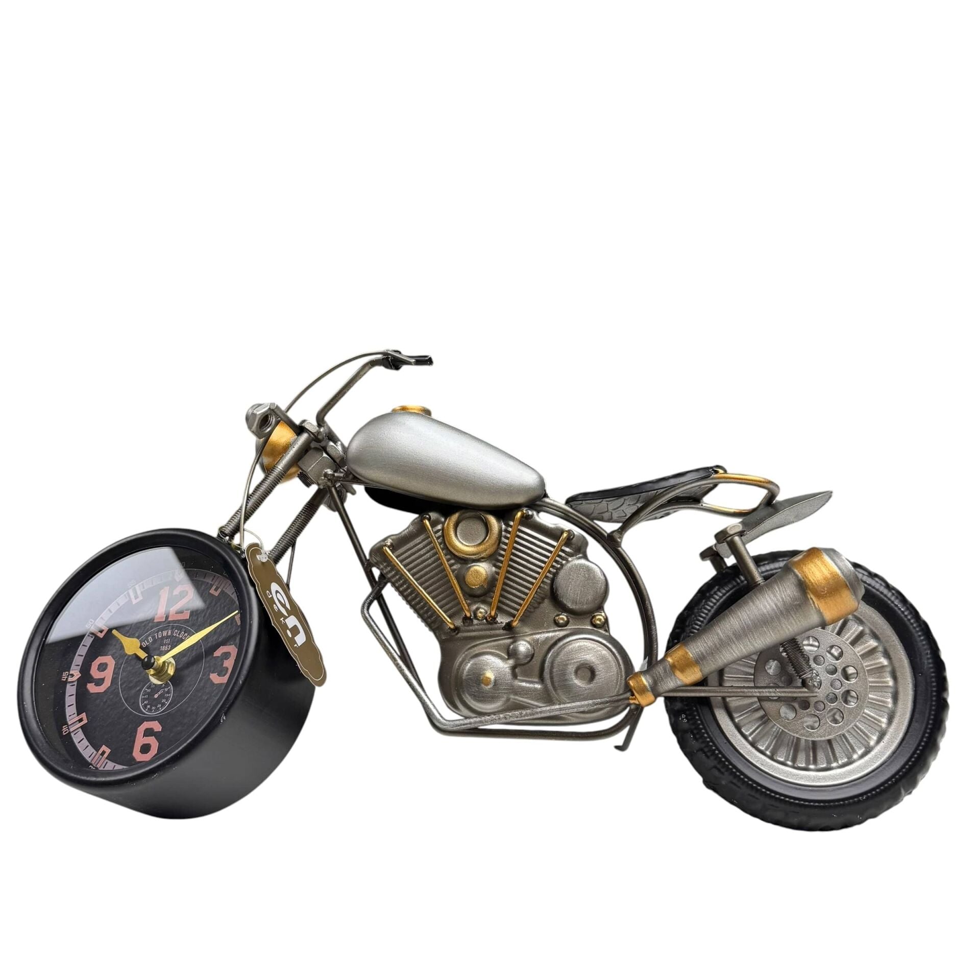 DEKORATİF MOTOSİKLET MASA SAATİ