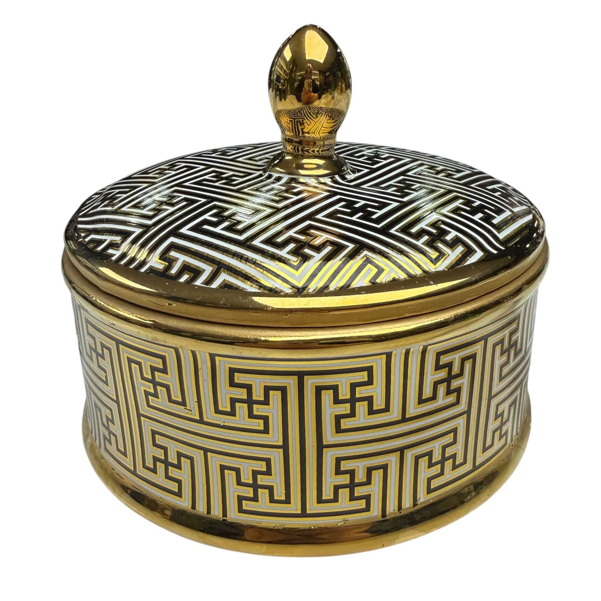 GOLD DESENLİ KAPAKLI DEKORATİF KUTU