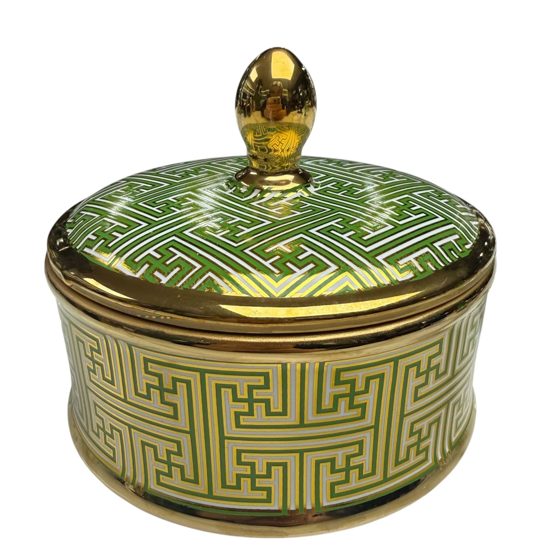 GOLD DESENLİ KAPAKLI DEKORATİF KUTU