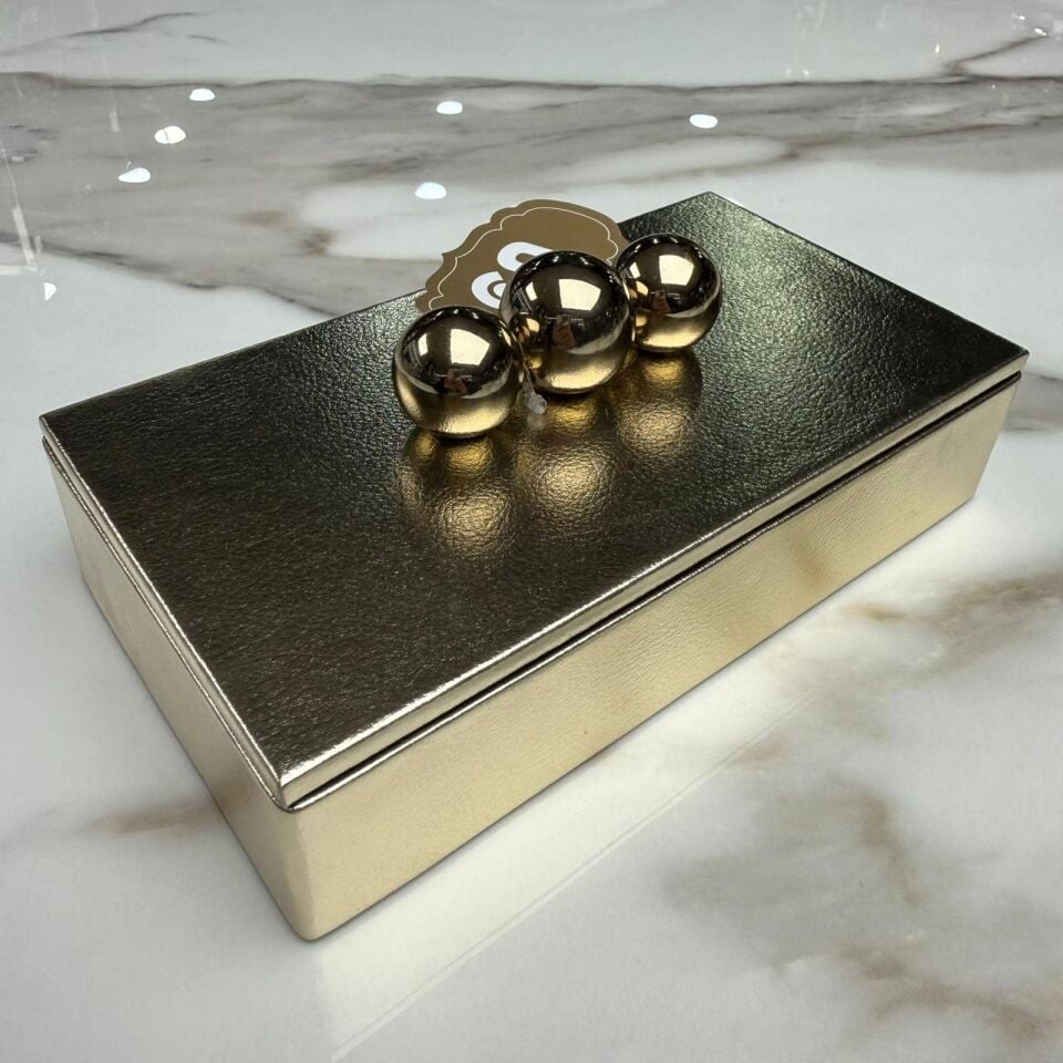 GOLD DETAYLI MODERN DEKORATİF KUTU