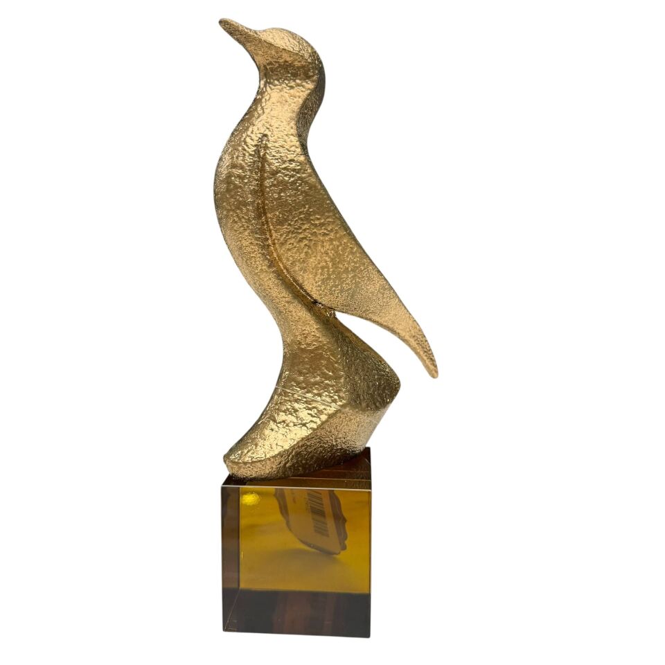 GOLD KUŞ FİGÜRLÜ DEKORATİF OBJE SETİ