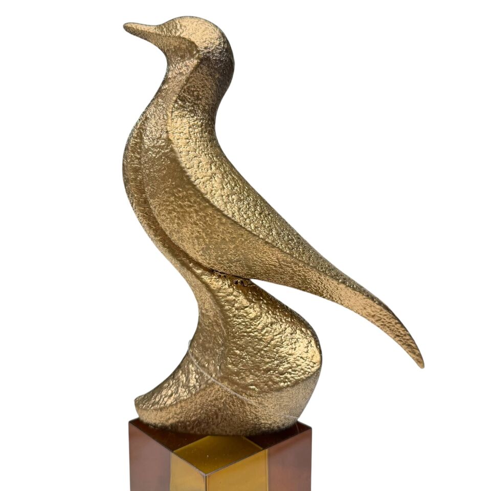 GOLD KUŞ FİGÜRLÜ DEKORATİF OBJE SETİ
