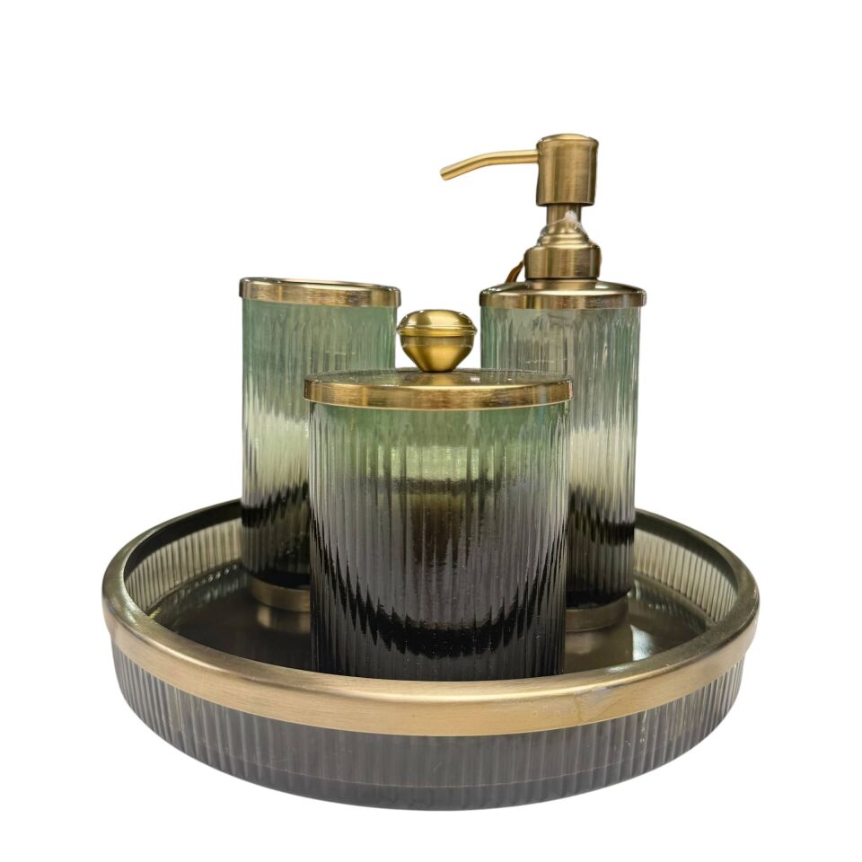 YEŞİL PİRİNÇ BANYO SETİ – 4 PARÇA