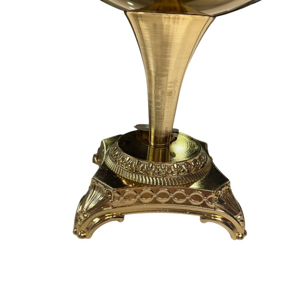 GOLD VAZODA SOFT PEMBE YAPAY ÇİÇEK ARANJMANI