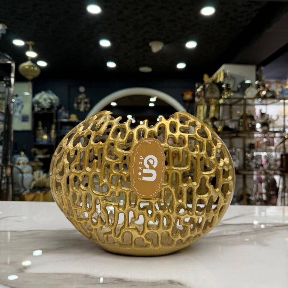 DÖKÜM GOLD VAZO KÜÇÜK